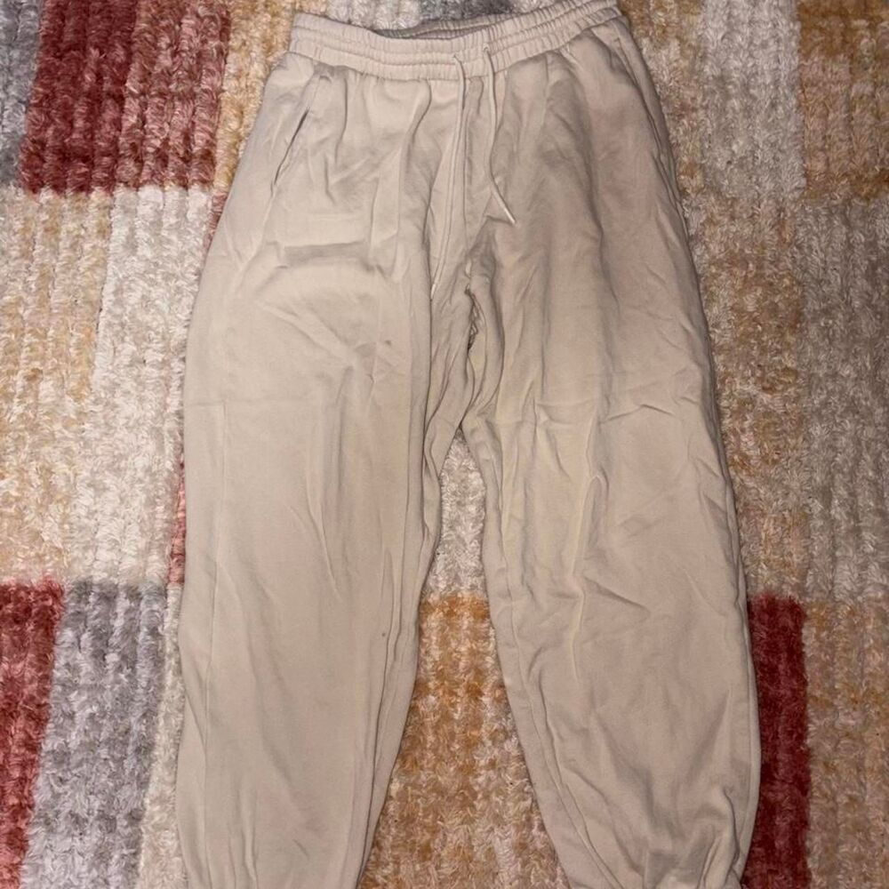 Old-navy Women's Cream and Tan Trousers